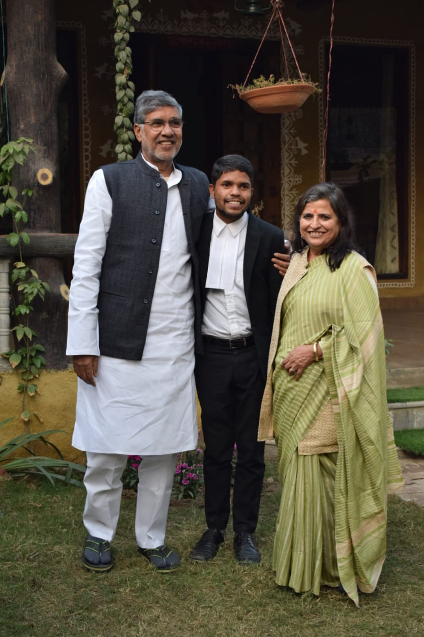 Amar credits Kailash Satyarthi and his wife for the opportunities he has got in life