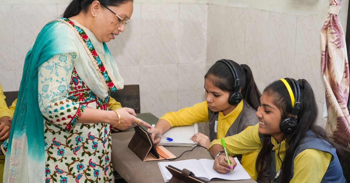 The teachers are guided how to use tech through workshops conducted every quarter