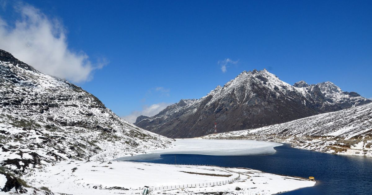Located 13,000 feet above sea level, Sela Lake is surrounded with snow-capped mountains. 
