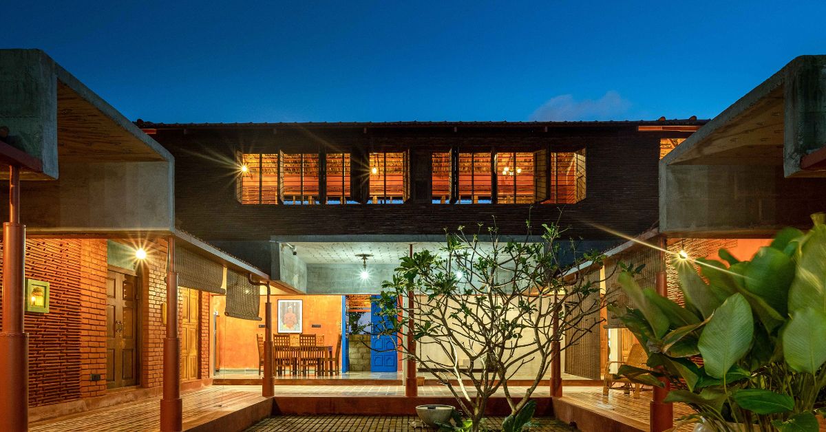 The Karai weekend home is built taking inspiration from traditional nalukettu architecture
