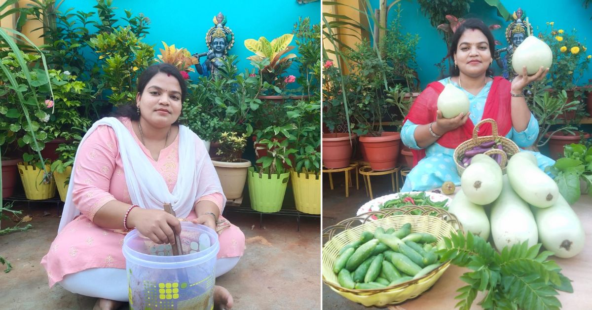 Bangaru Jhansi ha convertido su terraza en un oasis verde y floreciente con 600 plantas de jardín.