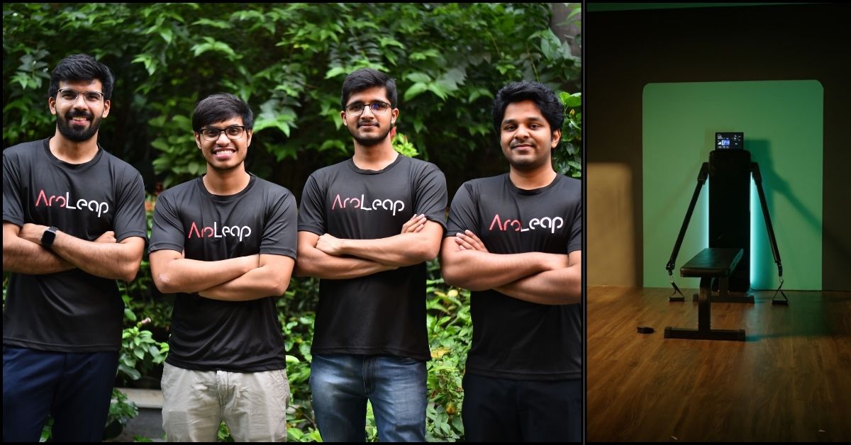 Built by four IIT-Delhi graduates, Aroleap X is a patented, smart, wall-mounted gym equipment that comes with 100 hours of fitness content