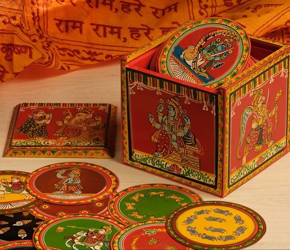 The ganjifa card game came to India from Persia in the 16th century