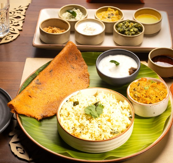 The thalis at Paati Veedu are a blend of traditional Chettinad cooking and modern recipes