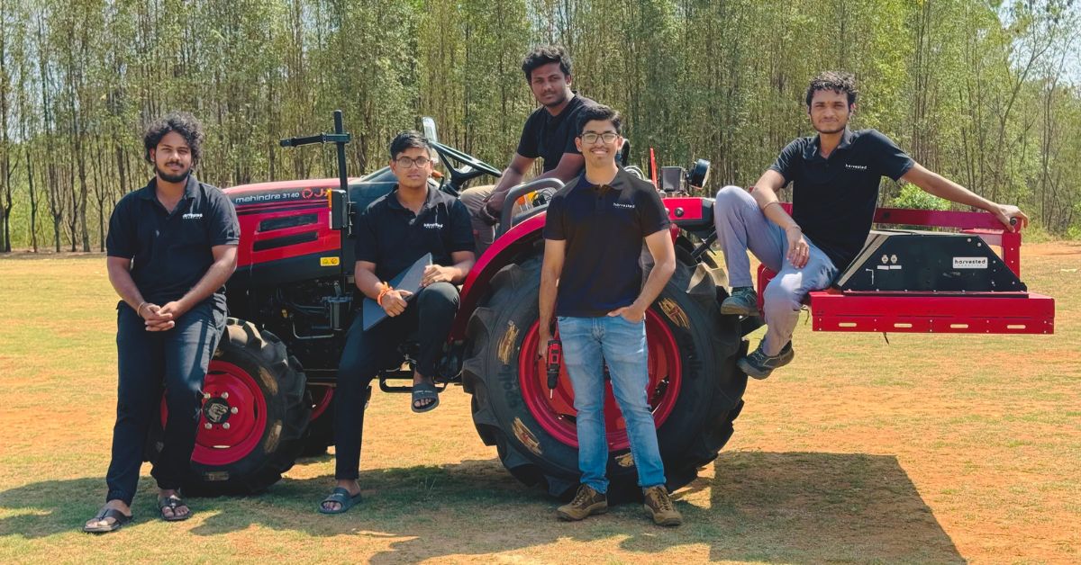 Founder of Harvested Robotics, Rahul Arepaka (22) built Rakshak, an AI-powered laser-weeding robot that combats weeds without harming the crops.