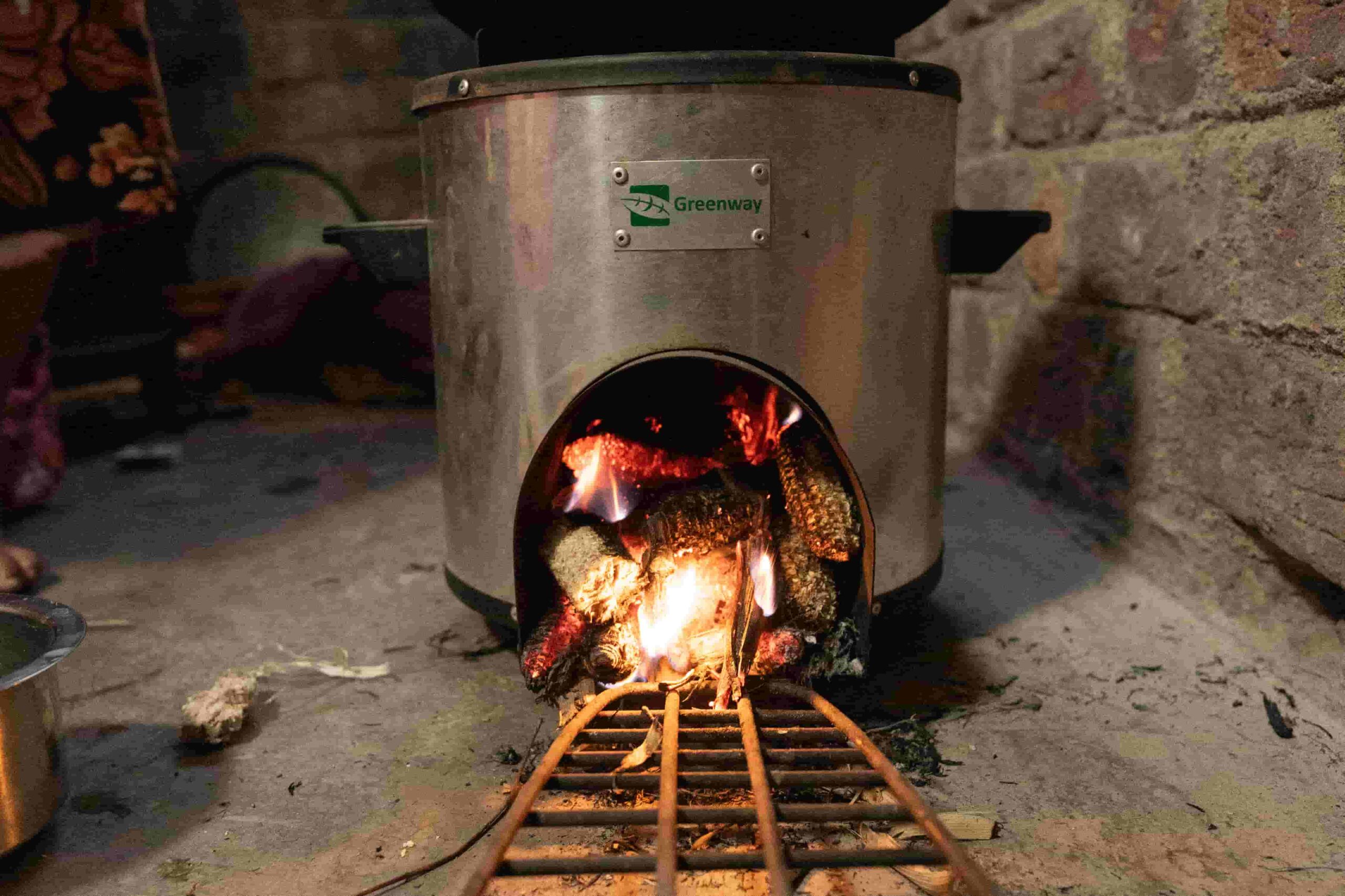 The stove helps save 65 percent of fuel and reduces smoke by 70 percent. 
