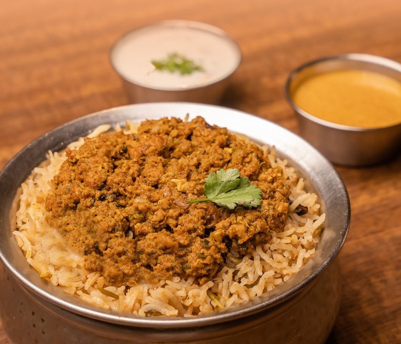 The kheema biryani at Nagarjuna's is considered one of the best meaty dishes on the menu