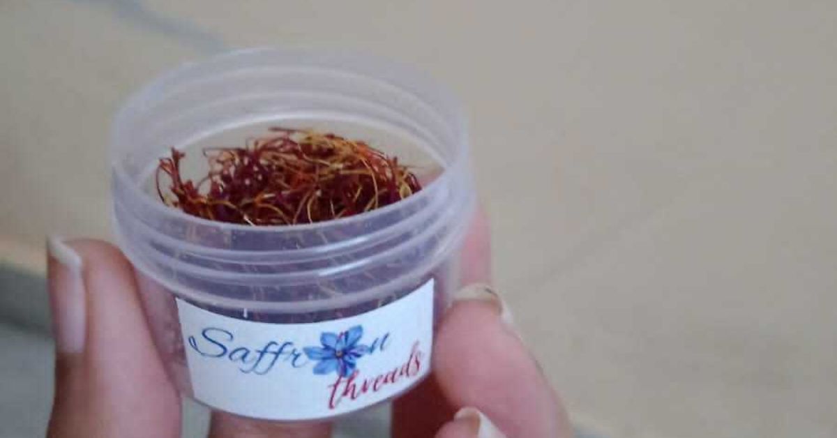 The saffron threads are the stigma of the flower that are harvested and dried