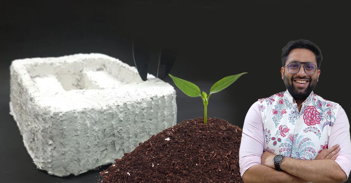 IIT Kanpur Startup’s ‘Mushroom’ Thermocol Can Double Up As Fertiliser