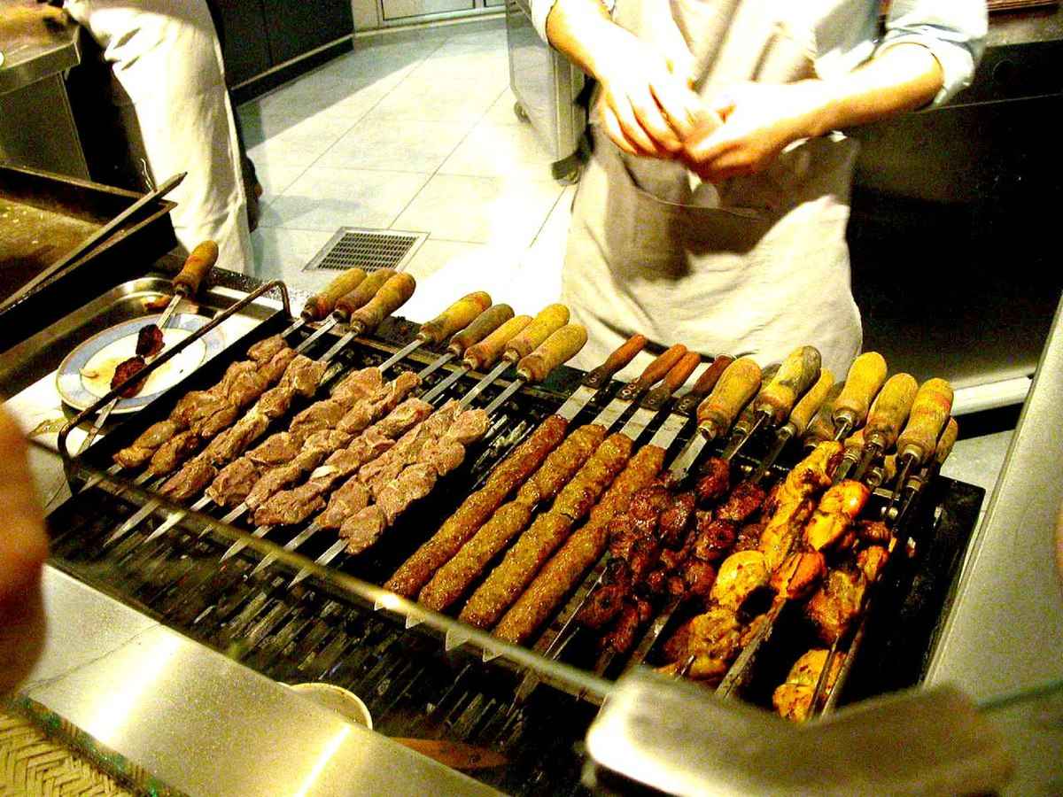 Mutton seekh kebabs are a delicacy during the holy month of Ramadan and a popular item at the khau gallis