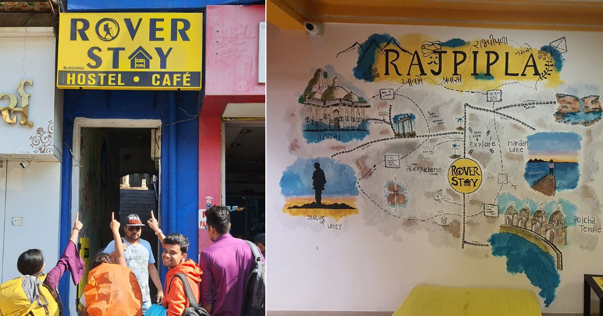 En 2021, Ghanshyam abrió 'Rover Stay', un albergue económico con cocina en la azotea en la ciudad real. 