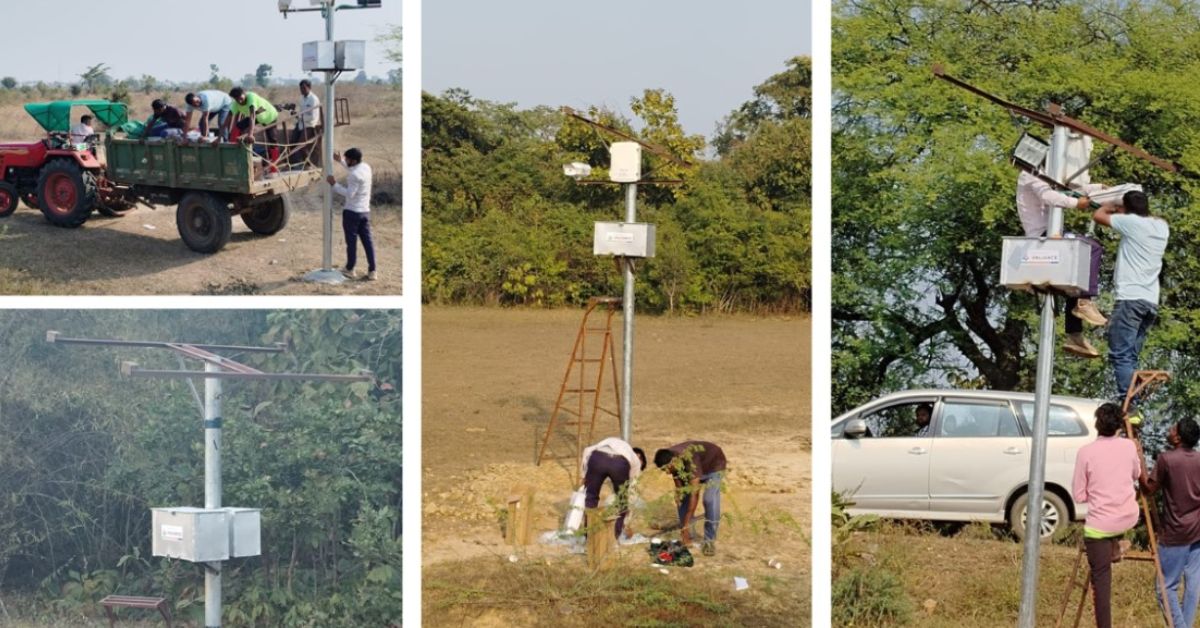 Work done in collaboration with locals at Tadoba for the installation of cameras