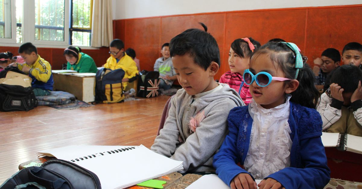 Through a unique curriculum, blind kids in Tibet are encouraged to study both academic and vocational subjects