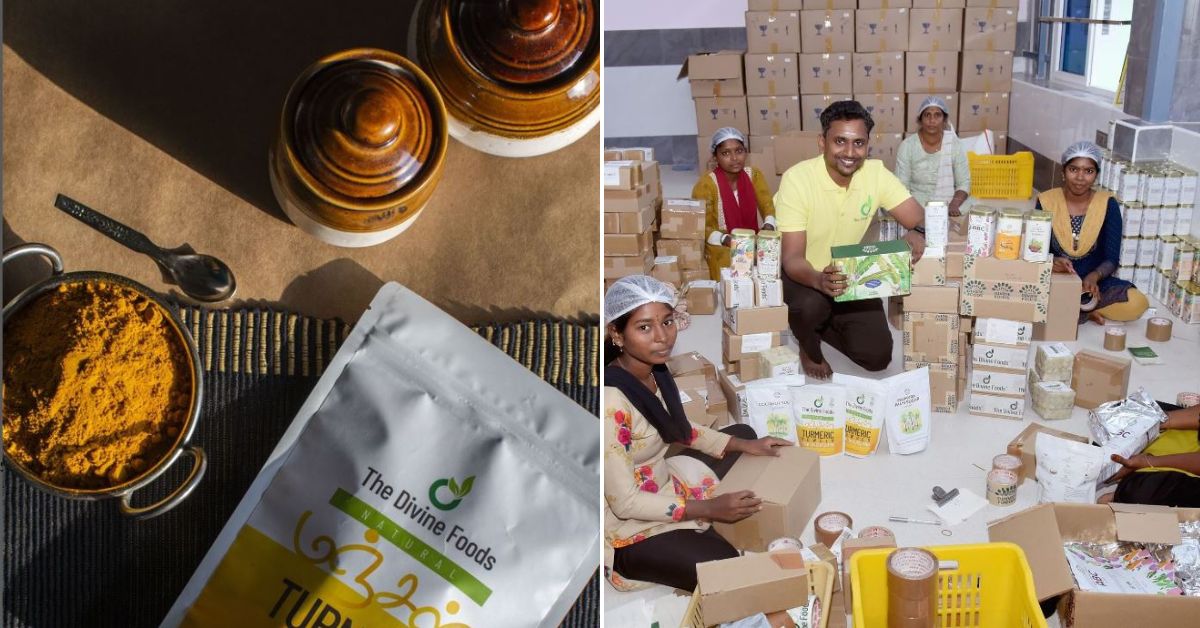 Tamil Nadu-based The Divine Foods sells organic turmeric powder by sourcing turmeric in its purest form directly from native organic farmers.