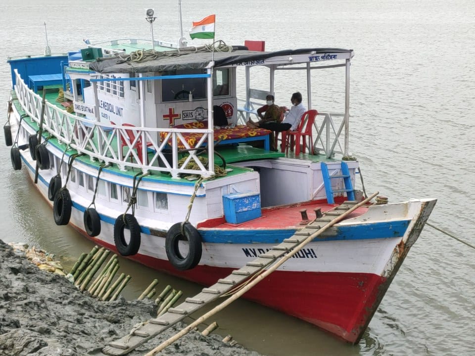 The boat clinics are equipped with all essential medical equipment and medicines needed to help the people of the Sundarbans
