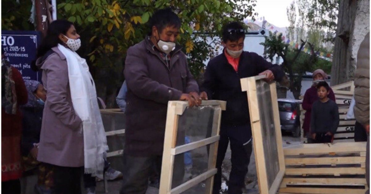 The solar dryers are a step towards encouraging the farmers of Ladakh to sell the preserved fruits