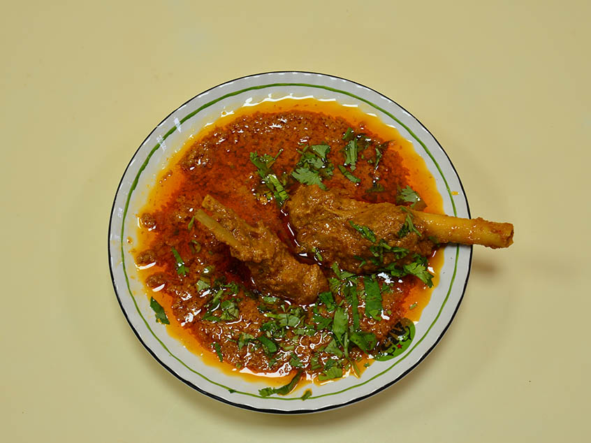 The nalli nihari is a delicacy served at the Al Jawahar restaurant near Jama Masjid, 