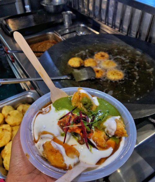 Aloo tikki is a favourite snack in the national capital,