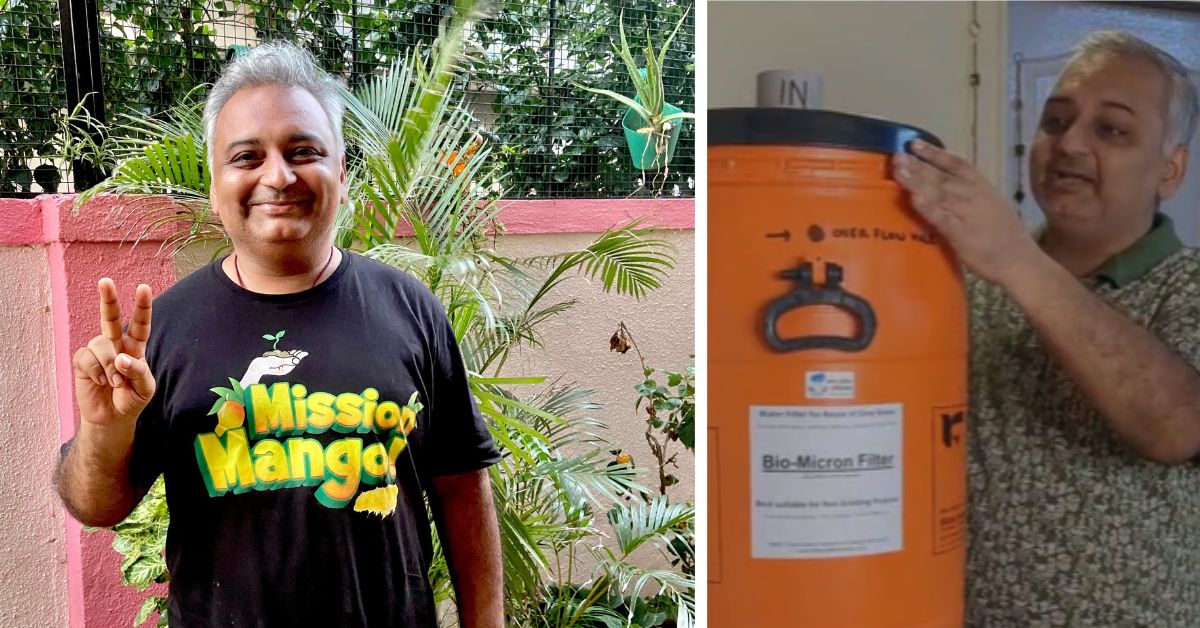 Subhajit Mukherjee has been advocating reusing greywater and is also the founder of Mission Green Mumbai