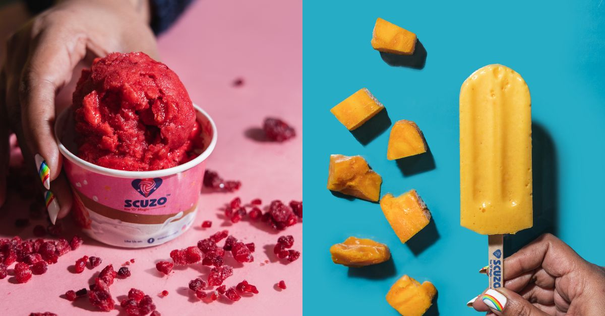 Scuzo se especializa en paletas heladas y helados.