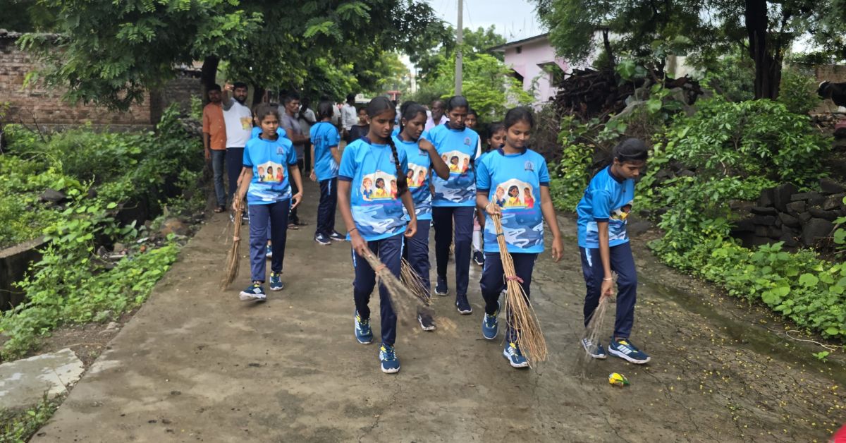 These girls also take up initiatives such as organising cleanliness drives in the village.