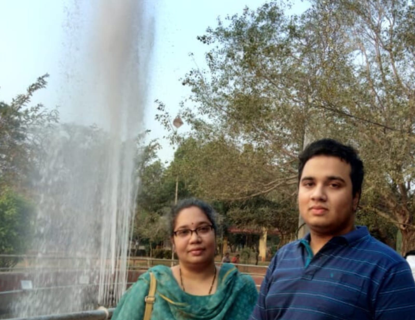 Padma Jyothi, co-editor of Talking Fingers, with her son Anudeep