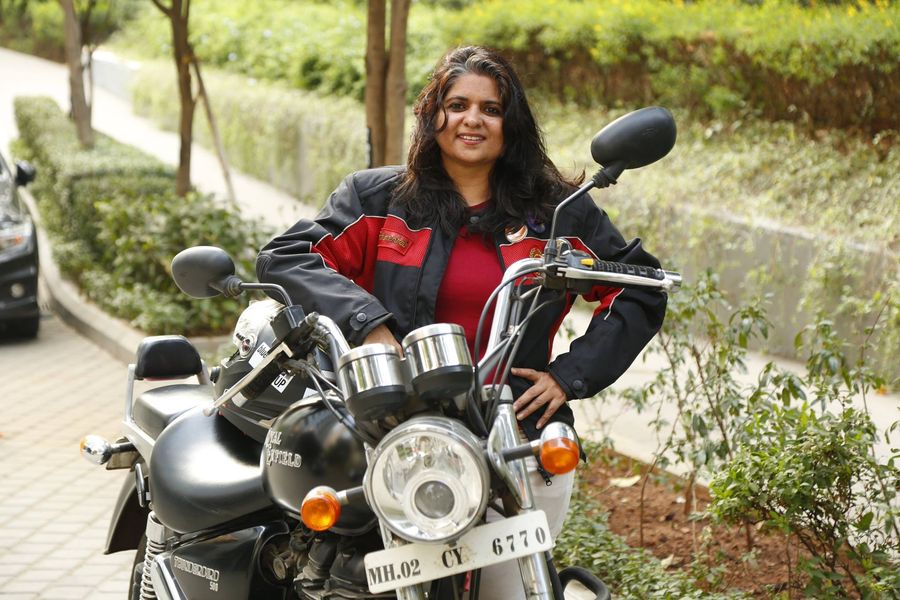 Bhavana has always enjoyed riding the motorbike and calls it her form of therapy.