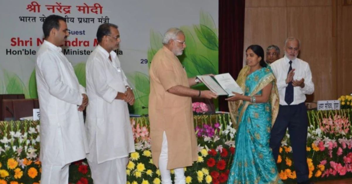 Krishna was awarded the prestigious N G Ranga Farmer Award in 2014. 