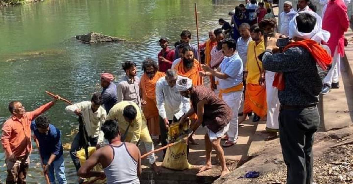Desilting the Bajrang Sagar pond took a total of eight weeks with the villagers putting in 24 hours of work each week, 