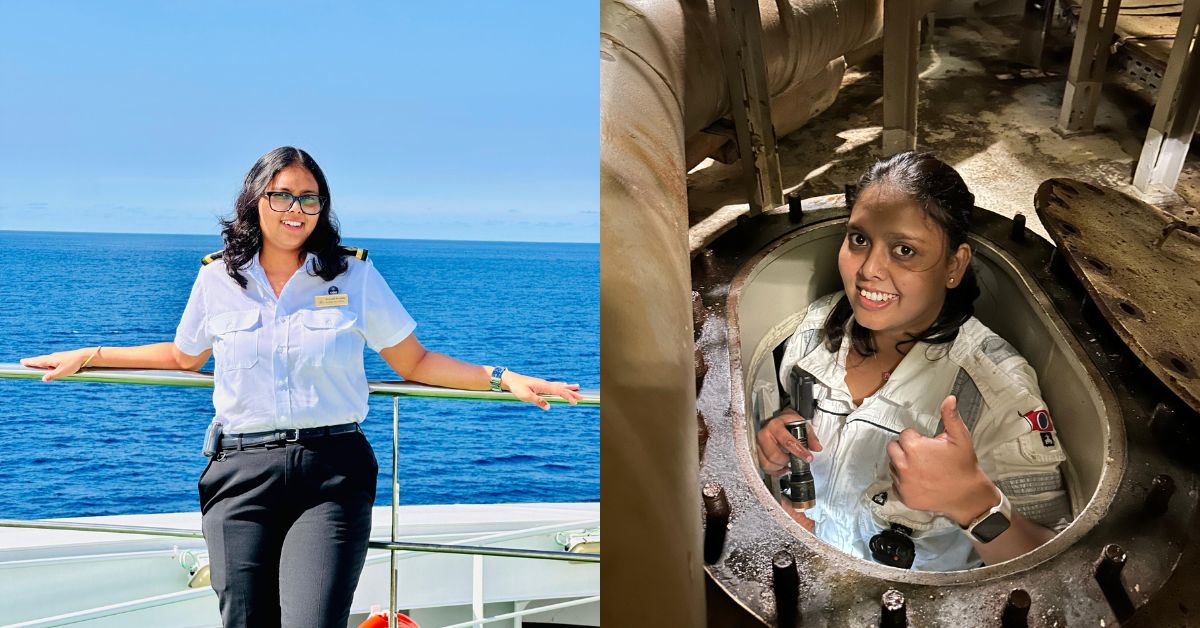 Romeeta Bundela from Jalgaon, Maharashtra, became the first Indian female Electro Technical Officer (ETO) on a Maersk ship