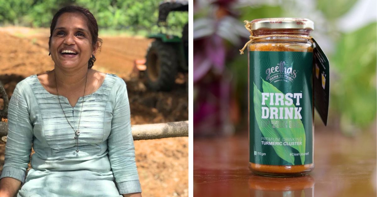 Geetha Saleesh runs ‘Home to Home’, a startup that prides itself on organic turmeric-based products.