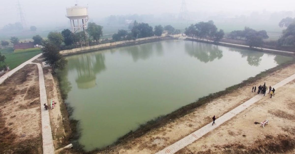 As many as 393 artificial ponds spread across one-acre plots have been constructed for water conservation. 