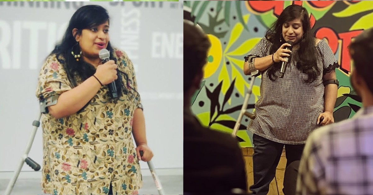 Sweta wanted to prove that people with disabilities can not only make jokes but also laugh at themselves.