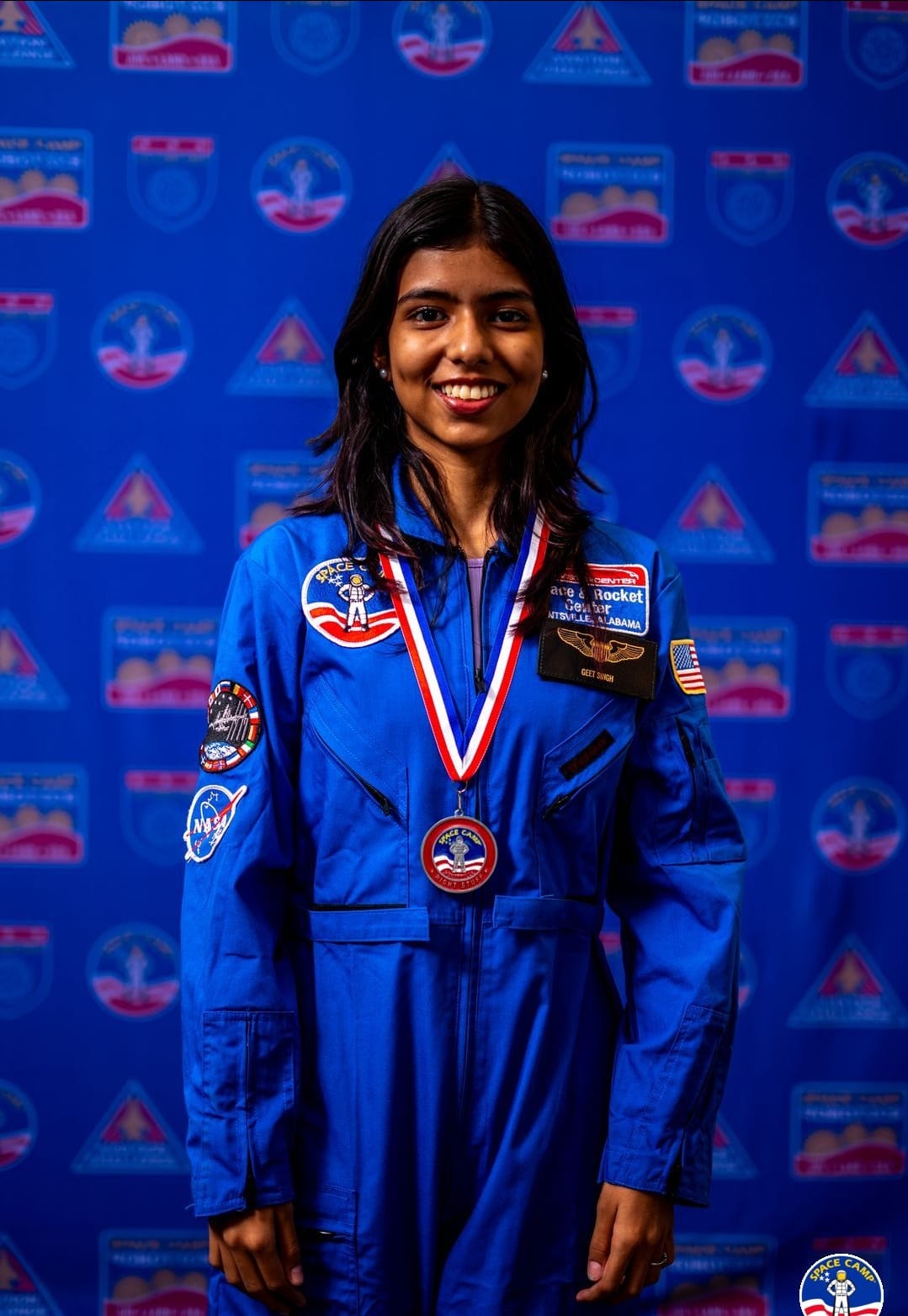 Geet participated in the NASA Space Camp