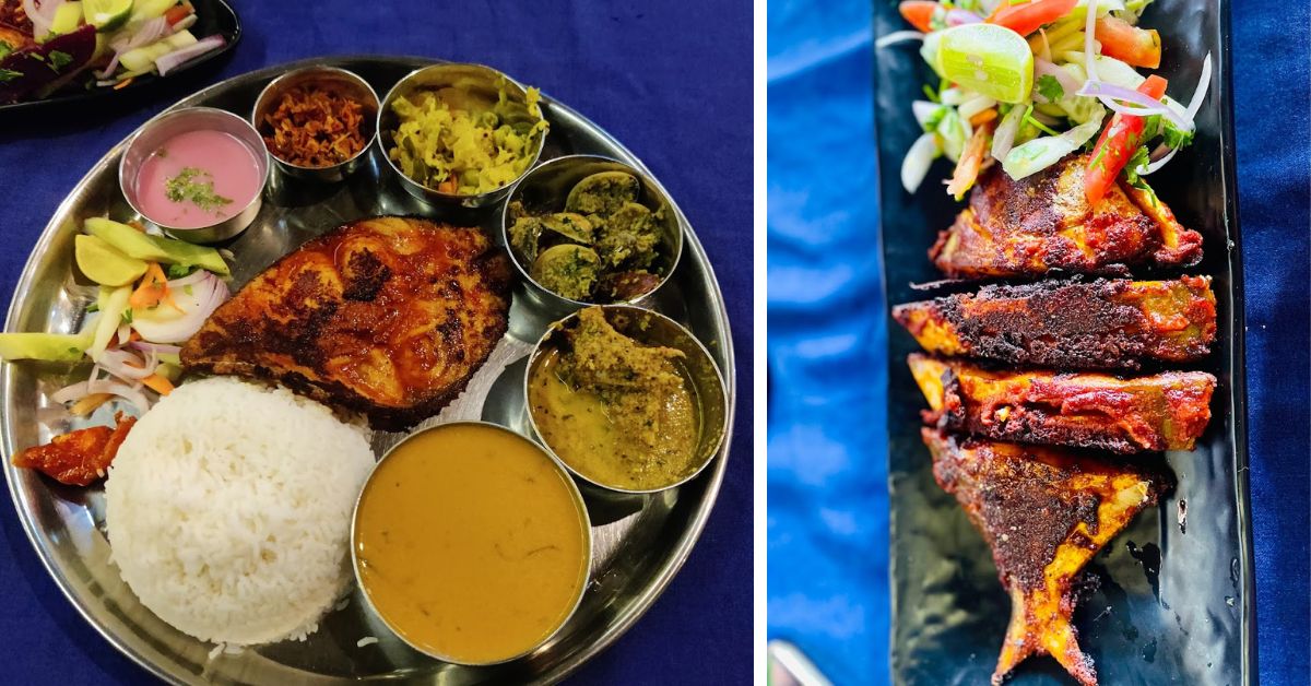 The seafood thali at Vinayak Restaurant in Goa is said to be delicious and varied