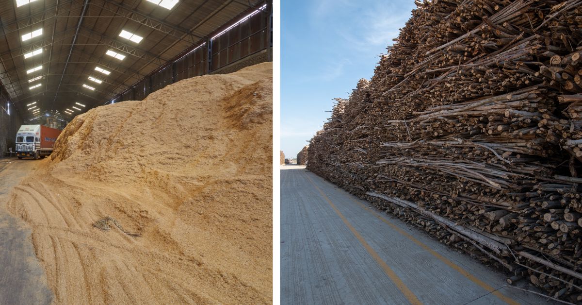 Saw dust and agricultural residues for a major portion of the raw material used for energy production at Merino Industries 