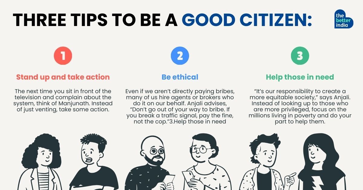 Three tips to be a good citizen