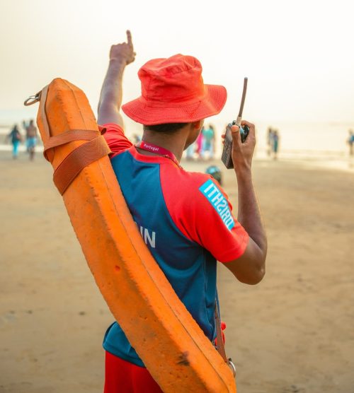 Drishti 'Lifesavers' (lifeguards) saving lives in Goa.