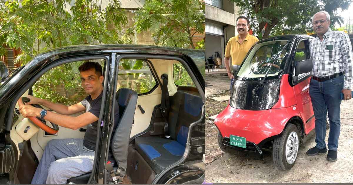 ‘Robin’, the father-son duo's first electric micro-car, is a two-seater EV, designed to be as agile as a motorbike.