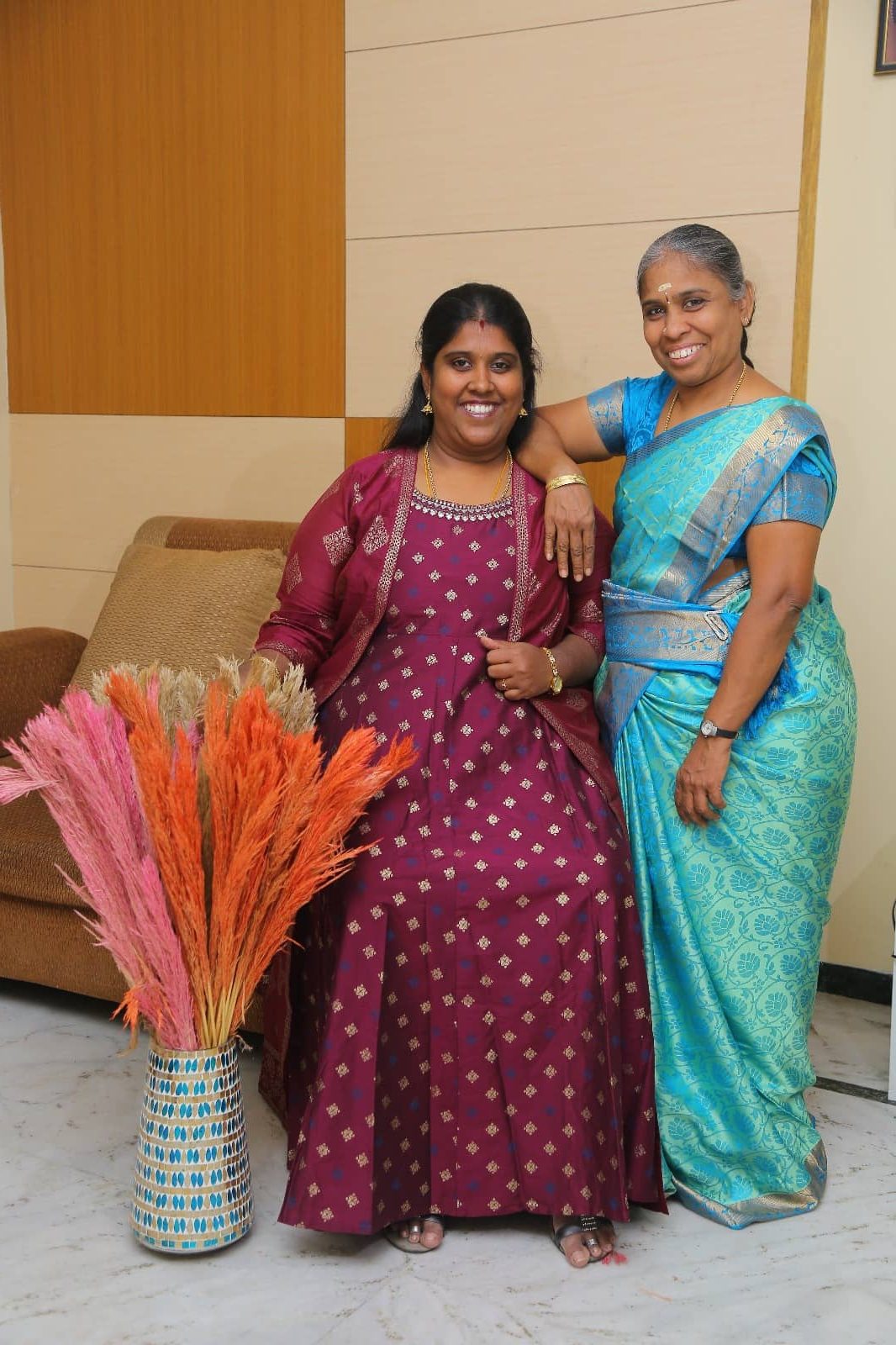 Haripriya with her mom Banu