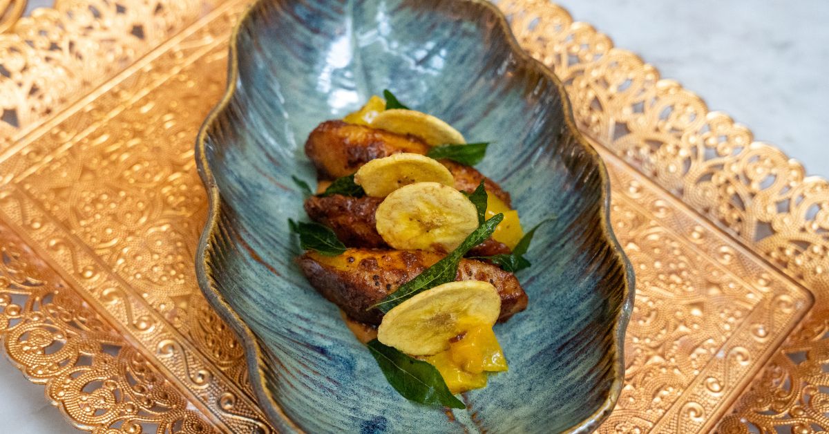 The 'Ghee Roasted Plantain' is one of the specialties served on the Bungalow menu 