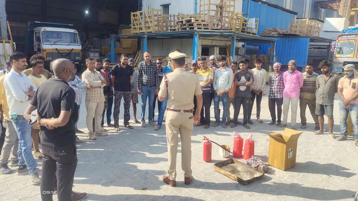 A workshop on fire safety being held in Hulimavu