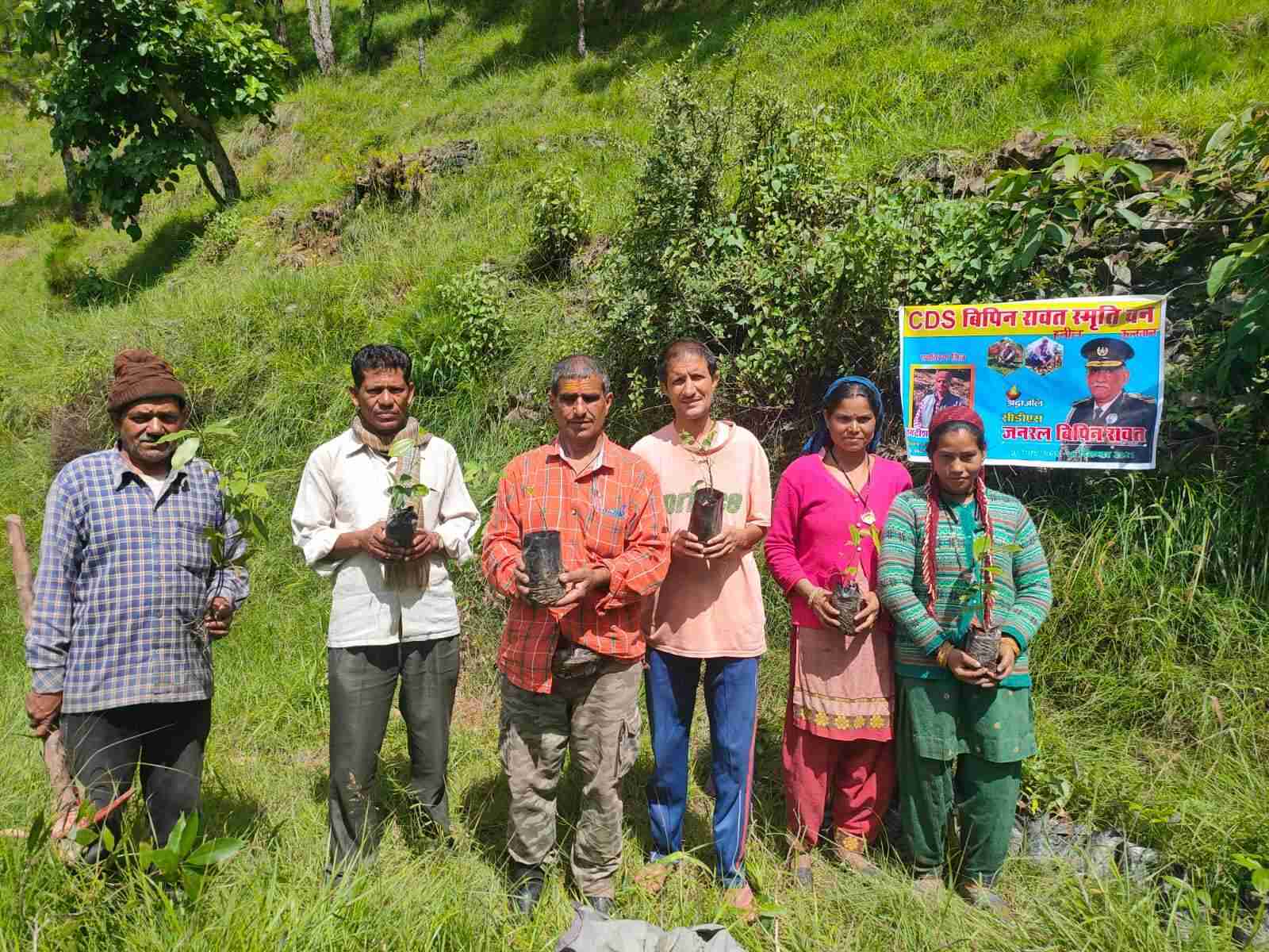 Jagdish's once barren land is now dotted with flourishing trees