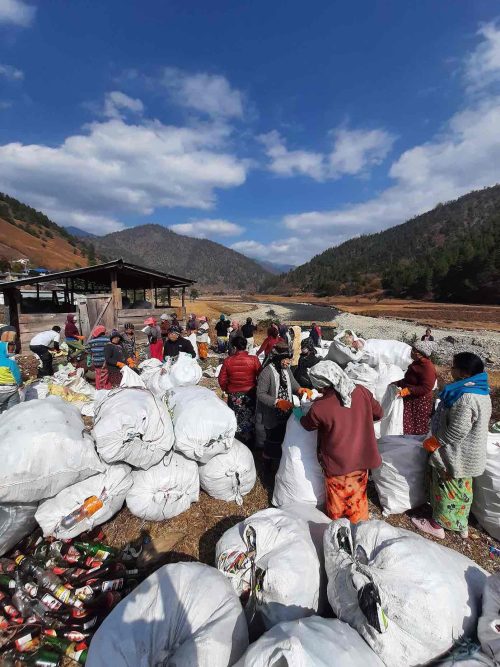 Sangti residents actively participate in waste segregation