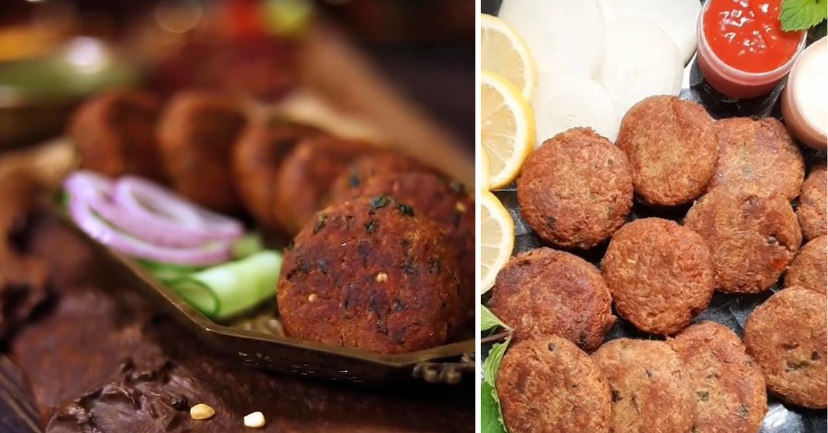 Shami kababs are shallow fried patties of minced meat that are popular in South Asian cuisine 