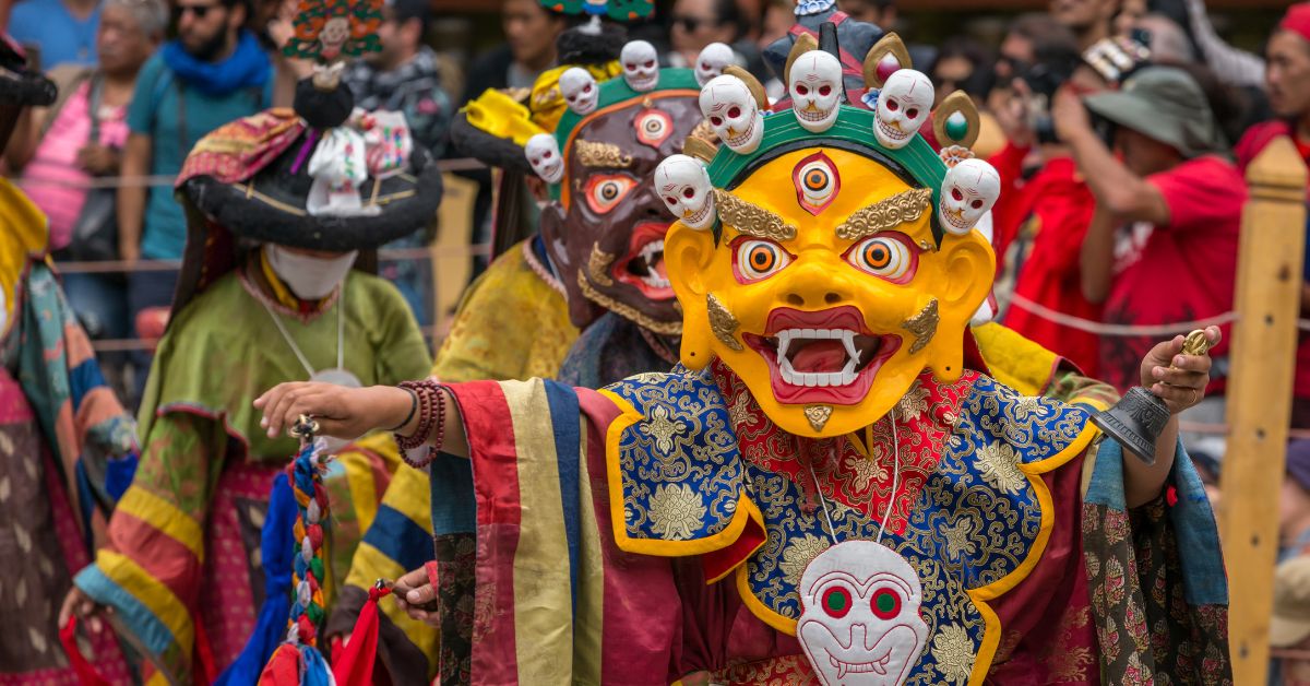 The Hemis Festival in Ladakh marks the birth anniversary of Guru Padmasambhava, the founder of Tibetan Buddhism