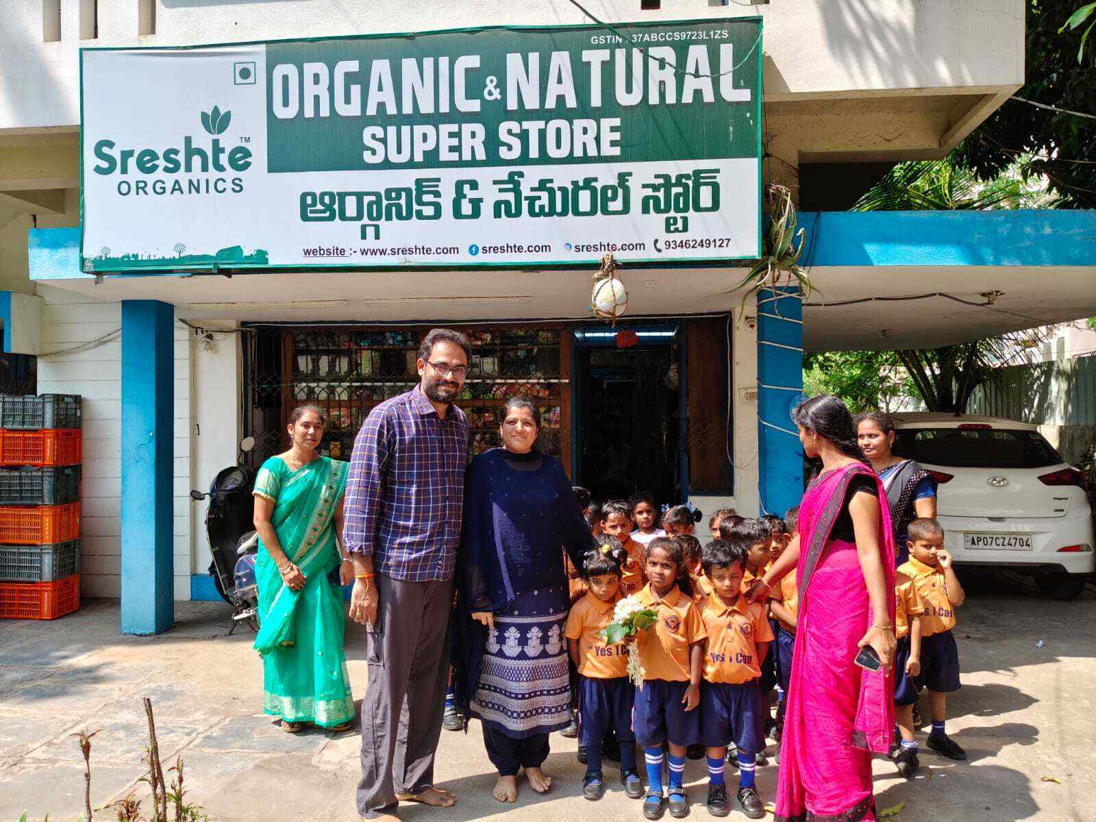 After years of persistence, the couple proudly opened their first official Sreshte store in Guntur in 2019