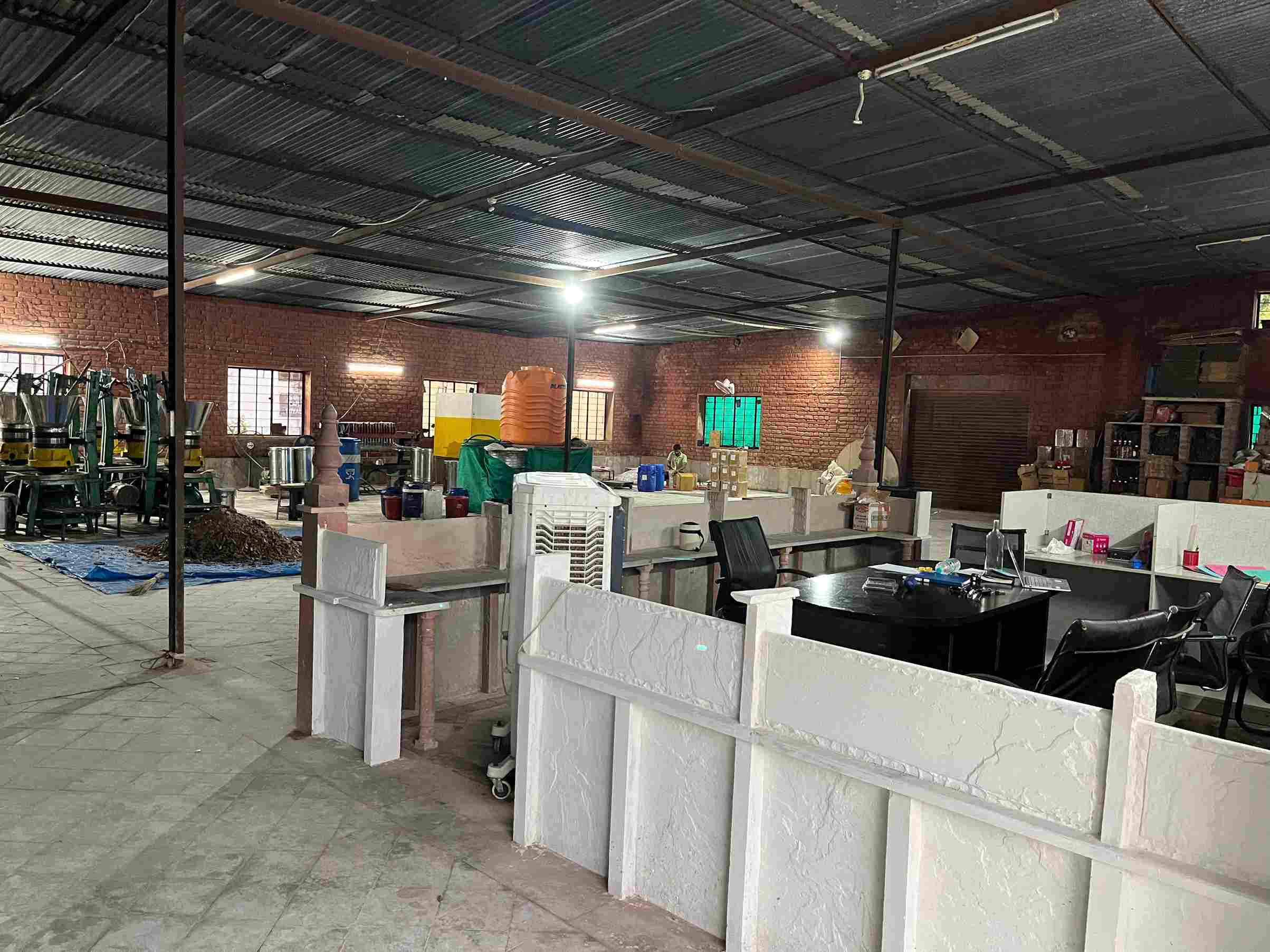 The oil processing unit and office in Hindaun, Karauli district