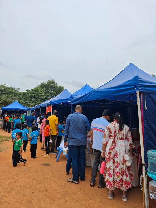 Sparkling Mindz students conduct workshops and stalls to raise environmental awareness.