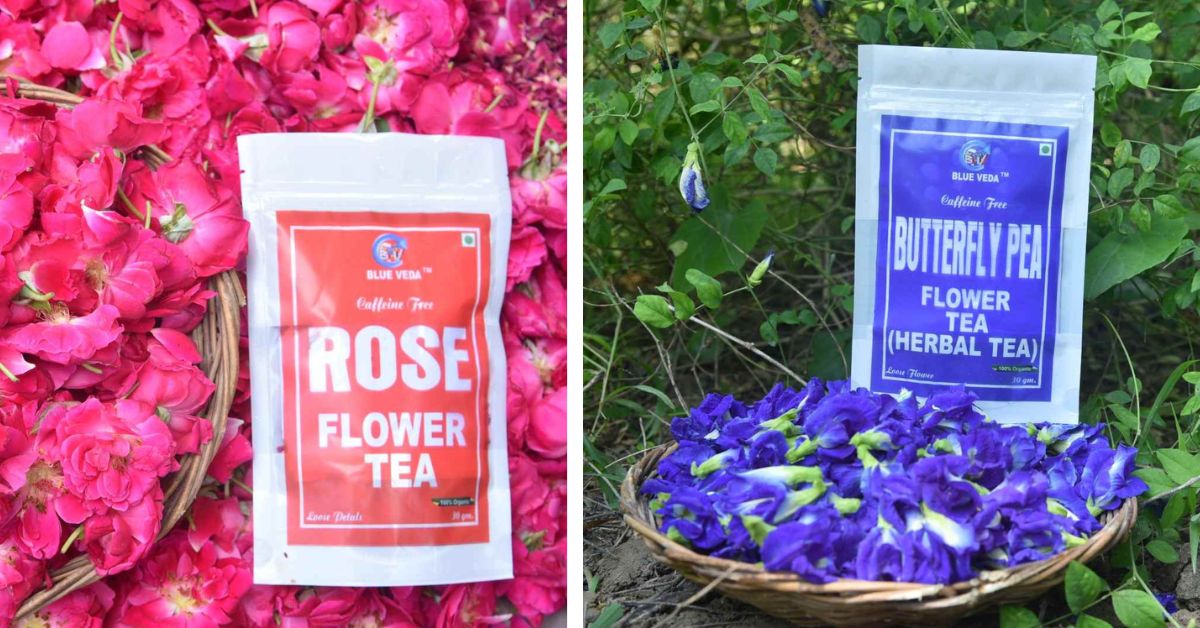 Nishad sells flower teas via his brand, Blue Veda.